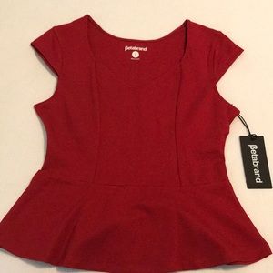Beta Brand Dressy Red Top